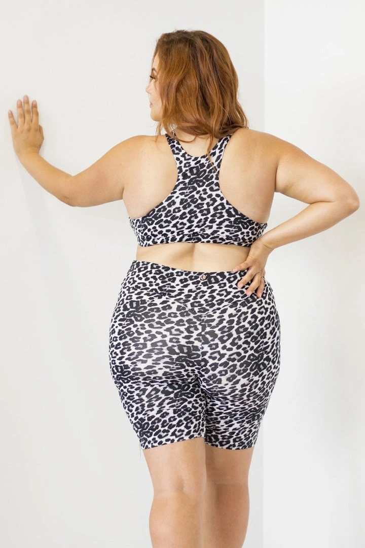 Lunalae Zeta Biker Shorts - Grey Leopard 3 Lunalae Zeta Biker Shorts - Grey Leopard