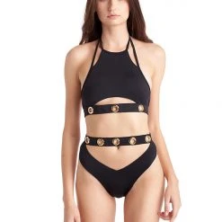 Hamade Activewear Ring Strap Bottoms - Black