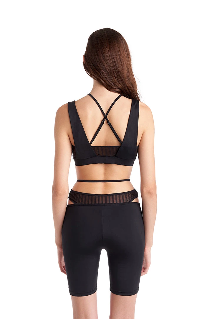 Hamade Activewear O-Ring Cycling Shorts - Black 3 Hamade Activewear O-Ring Cycling Shorts - Black