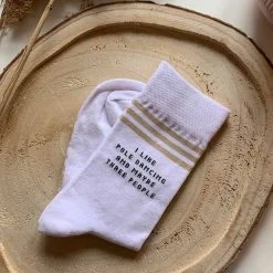 Accessories REV ACTIV I Like Pole Dancing Socks - White