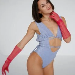 Exo Wear Lurex Bodysuit - Lilac 13 Exo Wear Lurex Bodysuit - Lilac