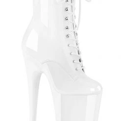 Pleaser USA Infinity-1020 9inch Pleaser Boots - Patent White