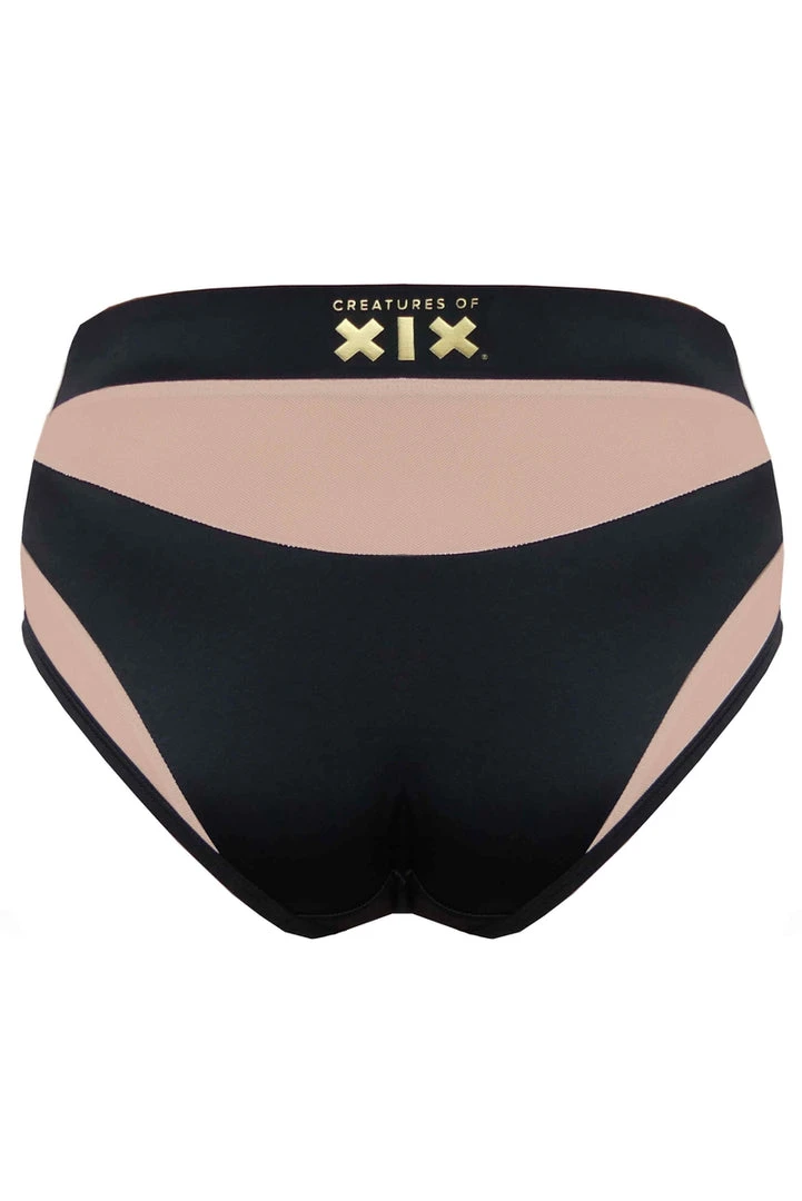 Creatures Of XIX I S I S High Waisted Bottoms - Black With Sand Mesh 8 Creatures Of XIX I S I S High Waisted Bottoms - Black With Sand Mesh