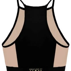 All Pole Wear Creatures Of XIX I S I S Halter Top - Black With Sand Mesh