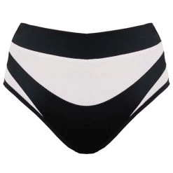 Creatures Of XIX I S I S High Waisted Bottoms - Black With White Mesh