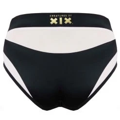 Creatures Of XIX I S I S High Waisted Bottoms - Black With White Mesh