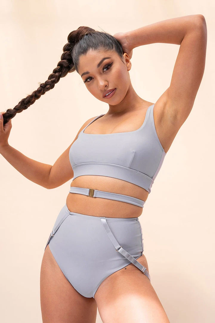 Lunalae Kehlani High Waist Bottoms - Recycled Grey 2 Lunalae Kehlani High Waist Bottoms - Recycled Grey