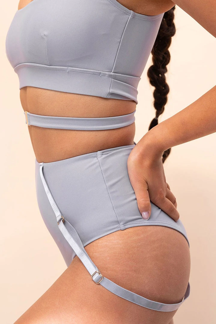 Lunalae Kehlani High Waist Bottoms - Recycled Grey 3 Lunalae Kehlani High Waist Bottoms - Recycled Grey