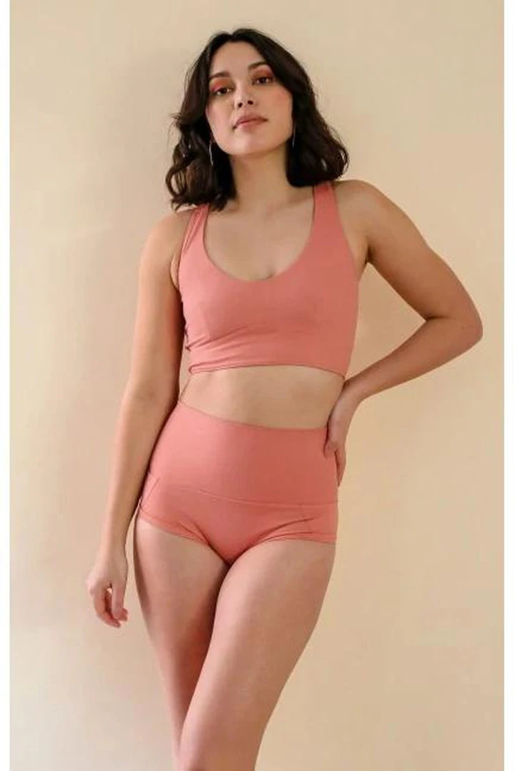 Mademoiselle Spin Louise Top - Terracotta Pink All Pole Wear 4 Mademoiselle Spin Louise Top - Terracotta Pink All Pole Wear