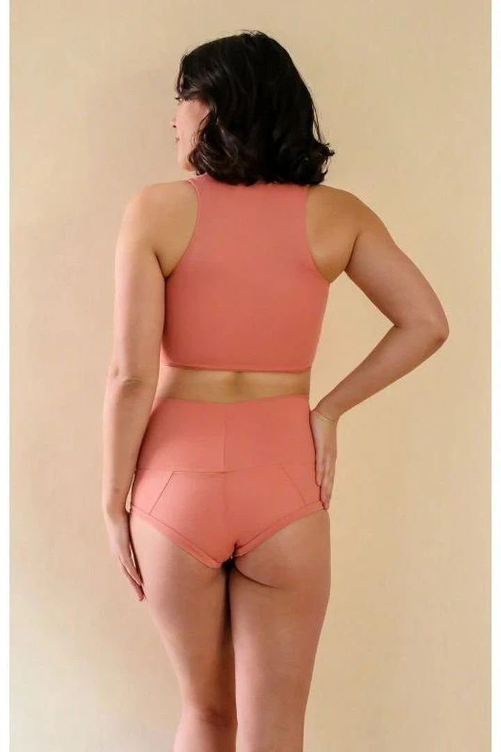 Mademoiselle Spin Louise Top - Terracotta Pink All Pole Wear 2 Mademoiselle Spin Louise Top - Terracotta Pink All Pole Wear