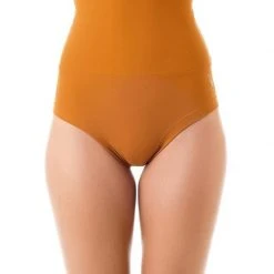 All Pole Wear Dragonfly Betty High-Waisted Shorts - Mustard