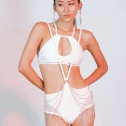 Flole Marjorie Sling Bottoms - White New In