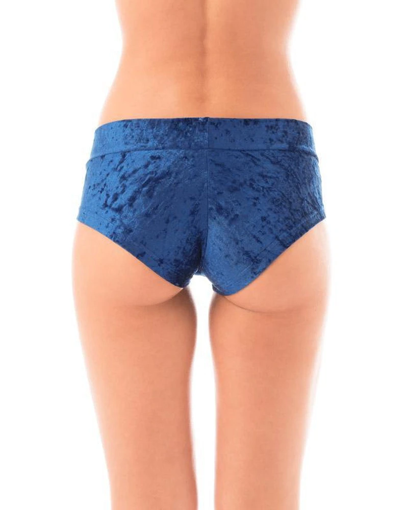 Dragonfly Hot Pants - Velvet Blue All Pole Wear 2 Dragonfly Hot Pants - Velvet Blue All Pole Wear