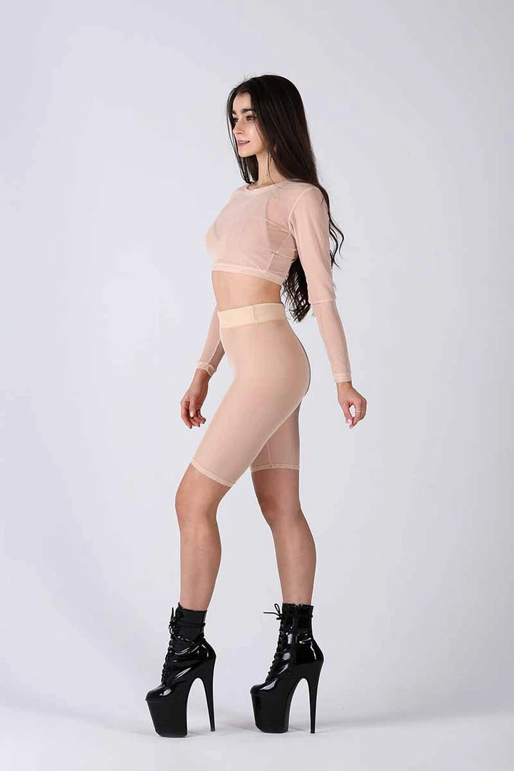 REV ACTIV Mesh Cycling Shorts - Beige 3 REV ACTIV Mesh Cycling Shorts - Beige