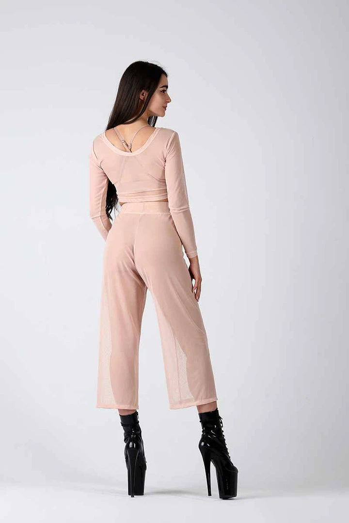 REV ACTIV Mesh Flow Pants - Beige Loungewear Bottoms 2 REV ACTIV Mesh Flow Pants - Beige Loungewear Bottoms