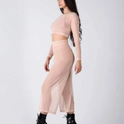 REV ACTIV Mesh Flow Pants - Beige Loungewear Bottoms 10 REV ACTIV Mesh Flow Pants - Beige Loungewear Bottoms