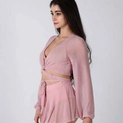 REV ACTIV Mesh Skirt Bottoms - Pink