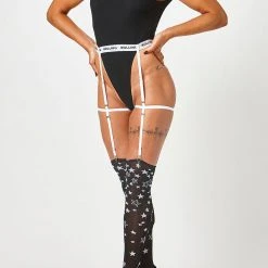 Accessories Rolling Over The Knee Socks - Galaxy (3 Sizes Available)