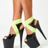 Rolling Ankle Cuff - Neon Yellow