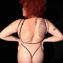 Rolling Vertigo Bodysuit - Beige/Black