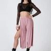 Loungewear Bottoms REV ACTIV Sensual Flow Pants (with Leg Slit) - Rose Pink