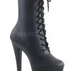 Shoes Pleaser USA Sky-1020 7inch Pleaser Boots - Matte Black