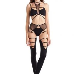 Accessories Hamade Activewear Thigh High Strappy Legwarmers