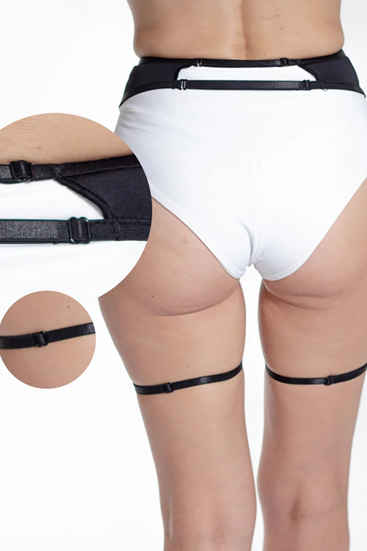 Queen Accessories Queen Garter Belt - Sweet Black 2 Queen Accessories Queen Garter Belt - Sweet Black