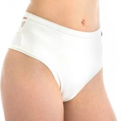 Poledancerka X High Leg Shorts - Ivory White All Pole Wear