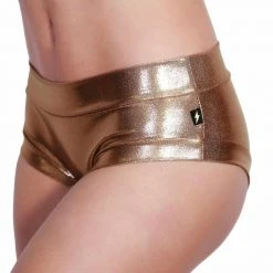 Cleo The Hurricane Hot Pants - Metallic Rose Gold All Pole Wear 5 Cleo The Hurricane Hot Pants - Metallic Rose Gold All Pole Wear