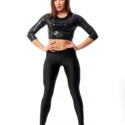 Paradise Chick V-String Leggings - Black