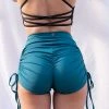 Lunalae High Waist Drawstring Bottoms - Recycled Teal Shorts