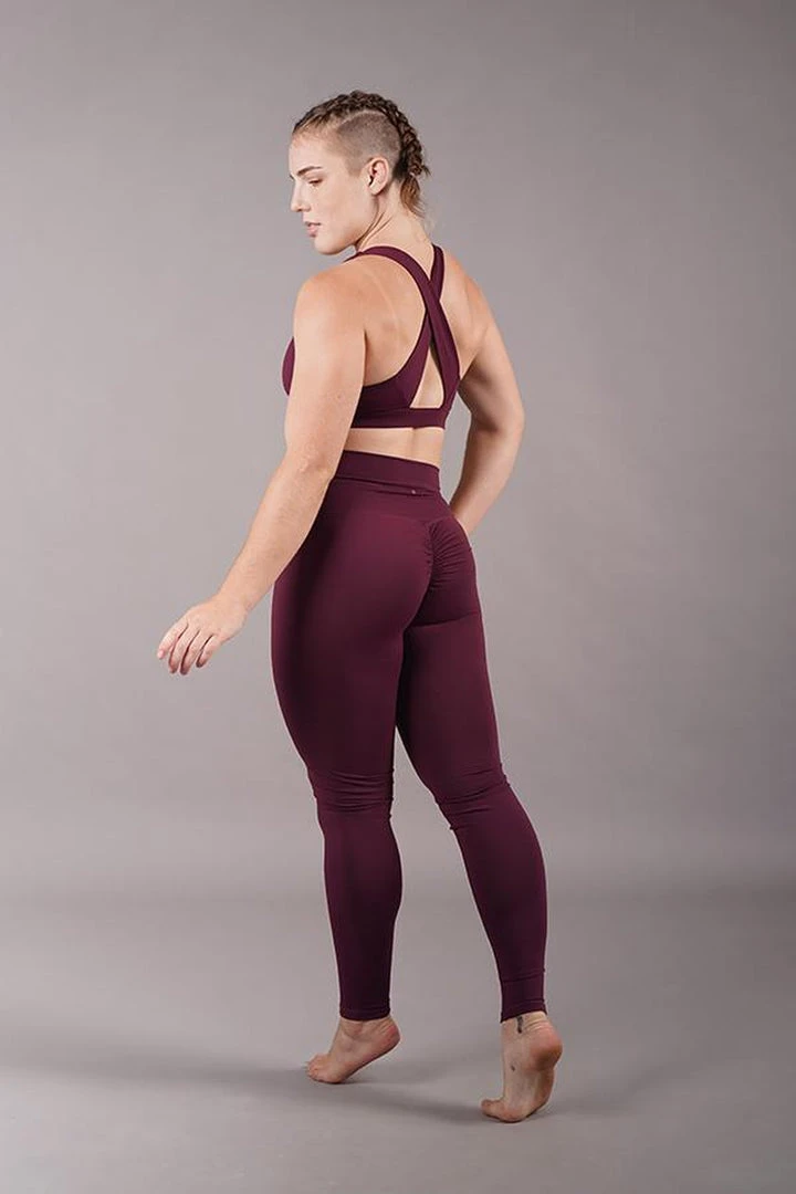 Off The Pole Scrunch Butt Leggings - Burgundy 5 Off The Pole Scrunch Butt Leggings - Burgundy