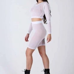 REV ACTIV Mesh Cycling Shorts - White