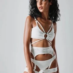 Flole Oriana Shorts And Garter Belt - White 7 Flole Oriana Shorts And Garter Belt - White