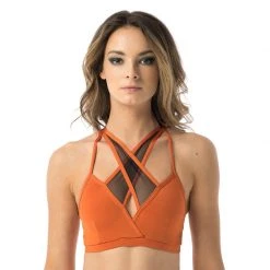 Poledancerka X-Front Top - Terracotta All Pole Wear