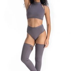 Poledancerka X Back Top - Grey 5 Poledancerka X Back Top - Grey