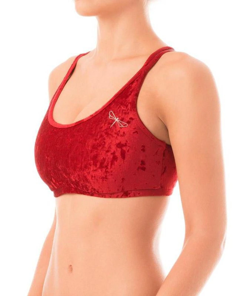 All Pole Wear Dragonfly Nicole Top - Velvet Red 1 All Pole Wear Dragonfly Nicole Top - Velvet Red