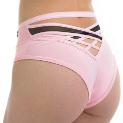 All Pole Wear Poledancerka X High Leg Shorts - Baby Pink 5 All Pole Wear Poledancerka X High Leg Shorts - Baby Pink