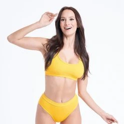 All Pole Wear Bandurska You're The Zest Top - Ribbed Sunny Yellow